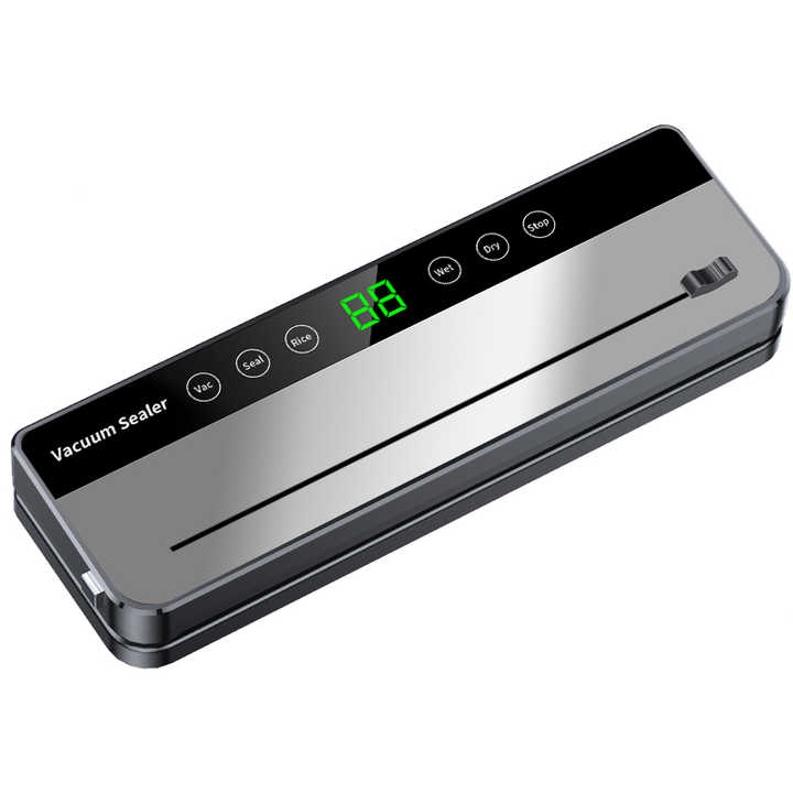 Professional-Stainless.png Professional Stainless Steel Food Vacuum Sealer Machine Compact Design Electric Built-in Roll Dispenser for Vacuum Sealing
