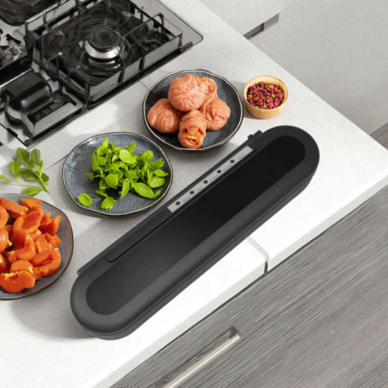 High-quality automatic compact food vacuum sealer with external vacuum, suitable for home food preservation
