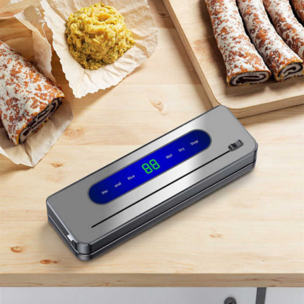 High-quality household automatic touchscreen food vacuum sealer, with bag-type cutting machine external vacuum for food freshness