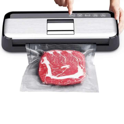 Automatic Touch Screen Food Vacuum Sealer High Quality for Household Use with Bag Cutter External Vacuum for Food Preservation