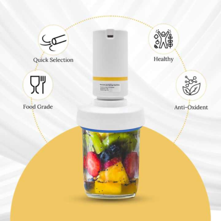 High Quality Automatic Mini Portable USB Rechargeable Handheld Mason Jar Vacuum Food Sealer for Food Preservation