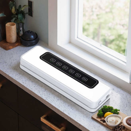 Compact Automatic High Quality Food Vacuum Sealer for Household Use for Food Preservation with External Vacuum