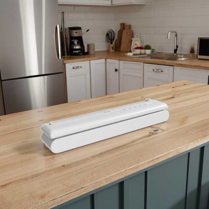 High-quality automatic USB rechargeable vacuum food sealer with bag cutter, suitable for home food preservation